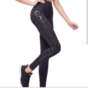 Plus size 7 Good American Core Power Logo Leggings